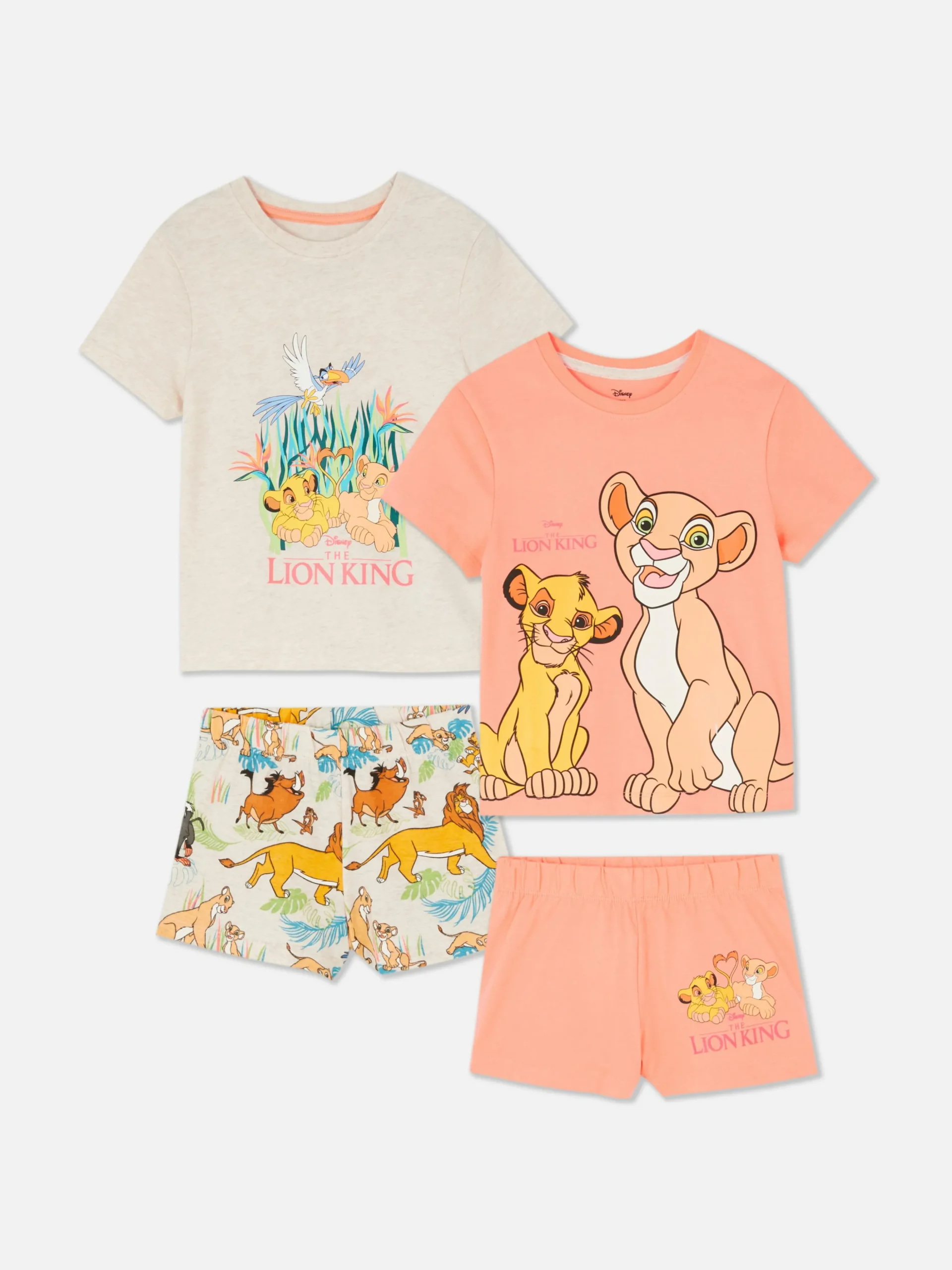 2 Pijamas Manga Curta 30º Aniv. Disney O Rei Leão