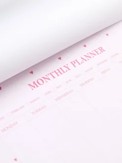 Agenda Mensal A4 Padrão Coração