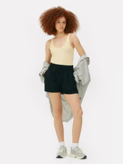 Body Canelado Gola Redonda Sem Costuras