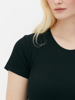 Body T-shirt Canelado S/ Costuras