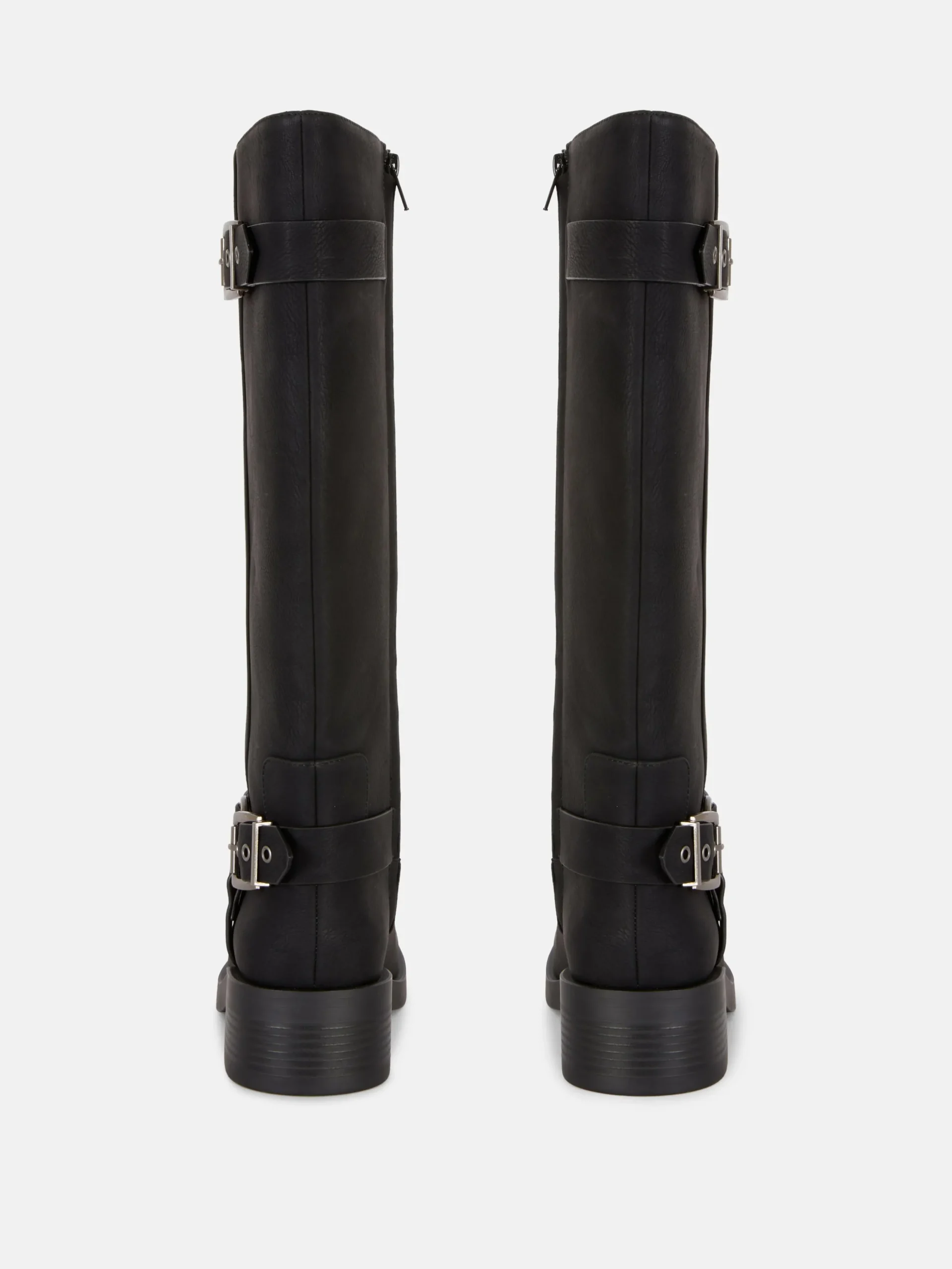 Botas Estilo Motard Biqueira Quadrada