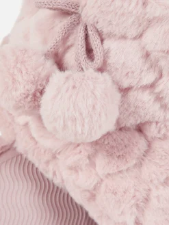 Botas Felpudas Pompons