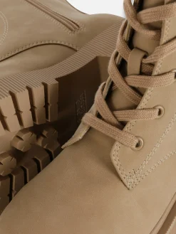 Botas Imitação Camurça Atacadores