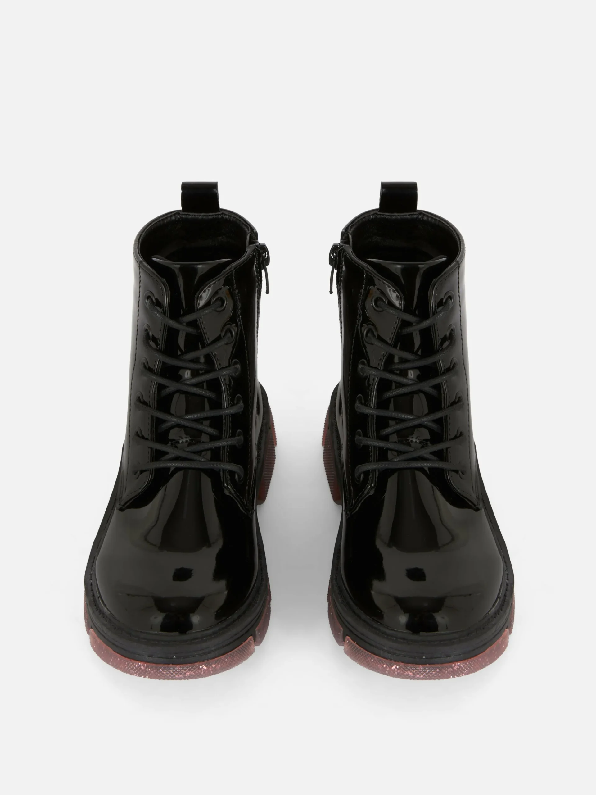 Botas Sola Cintilante Imitação Pele Verniz