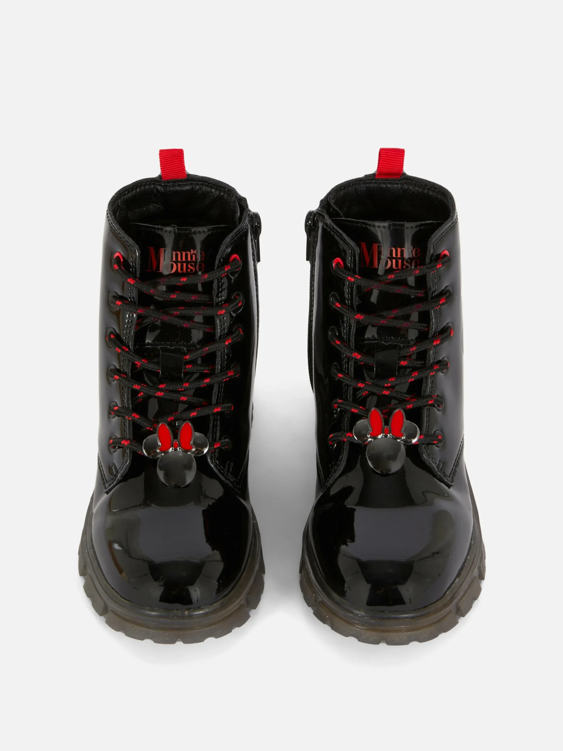 Botas Sola Grossa Verniz Disney Minnie