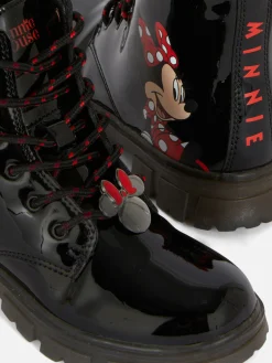 Botas Sola Grossa Verniz Disney Minnie