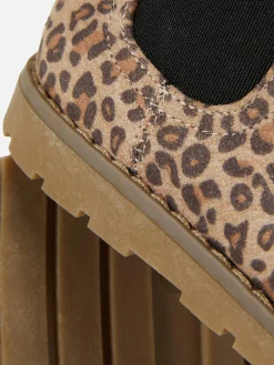 Botins Fecho Correr Leopardo