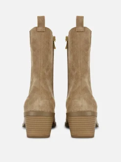 Botins Salto Baixo Western