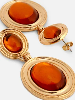 Brincos Pendentes Imitação Pedras Preciosas Rita Ora