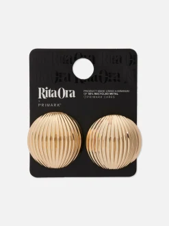 Brincos Pequenos Estriado Grande Rita Ora