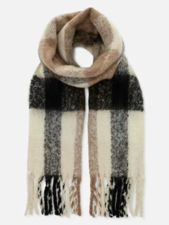 Cachecol Escovado Franjas