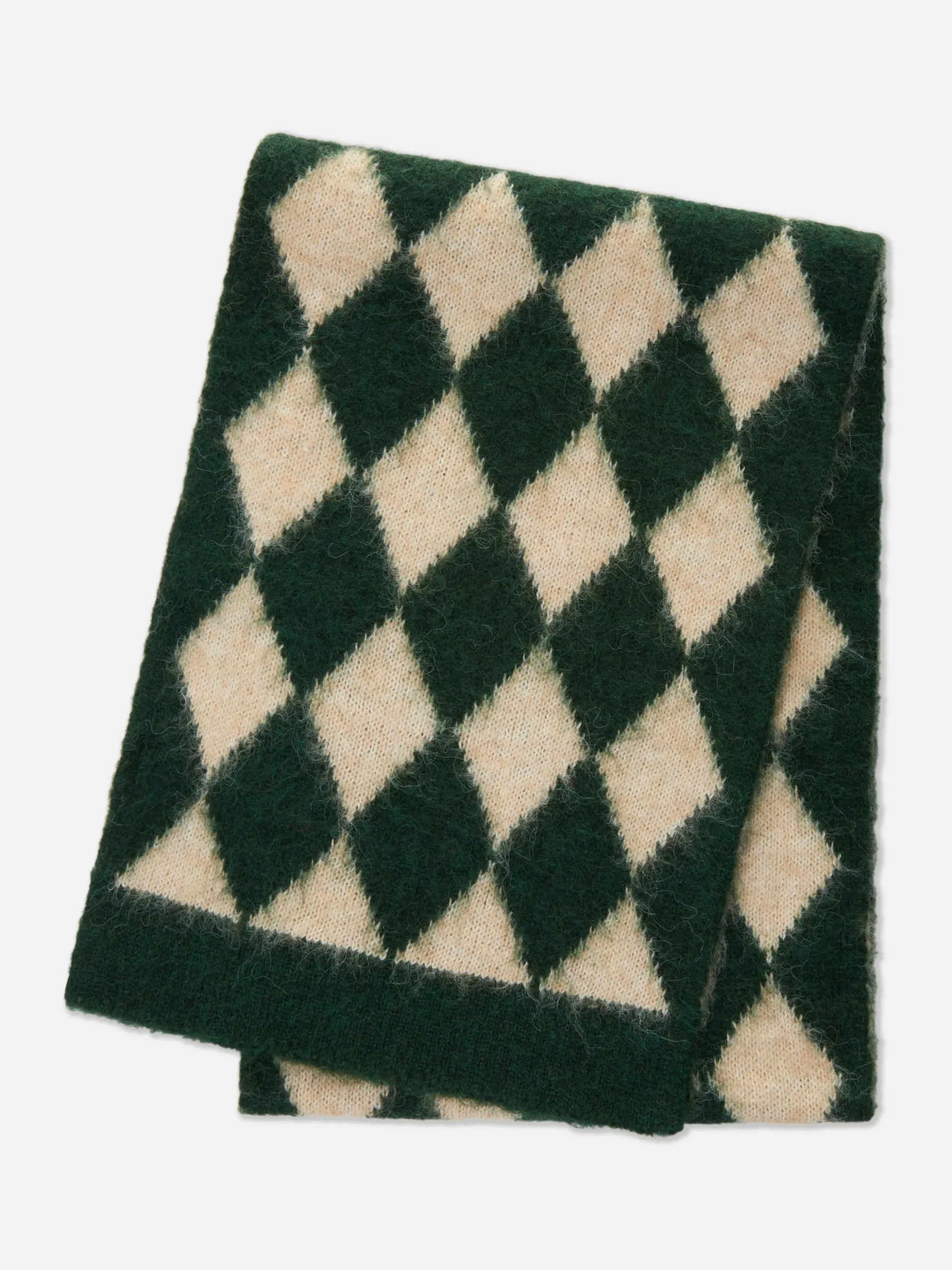 Cachecol Padrão Argyle Rita Ora