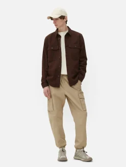 Calças Cargo C/ Punhos Corte Folgado