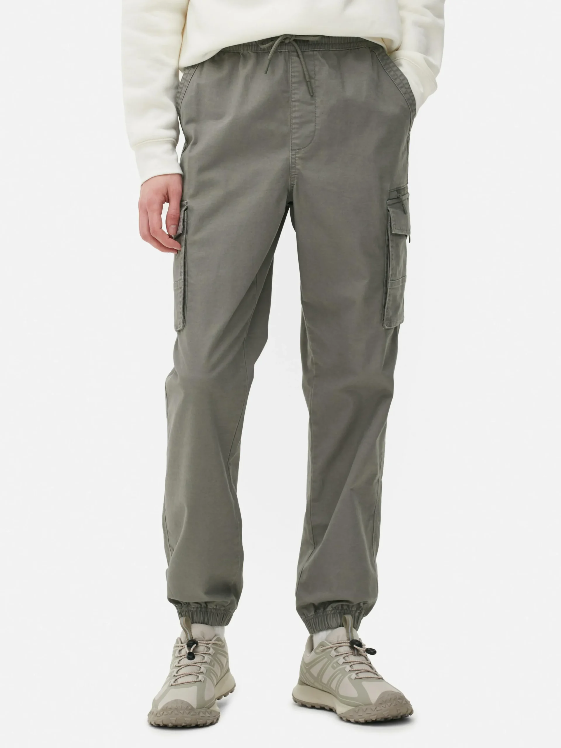 Calças Cargo C/ Punhos Corte Folgado