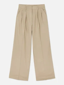 Calças Chino Corte Perna Larga