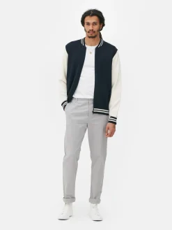 Calças Chino Elásticas Corte Justo