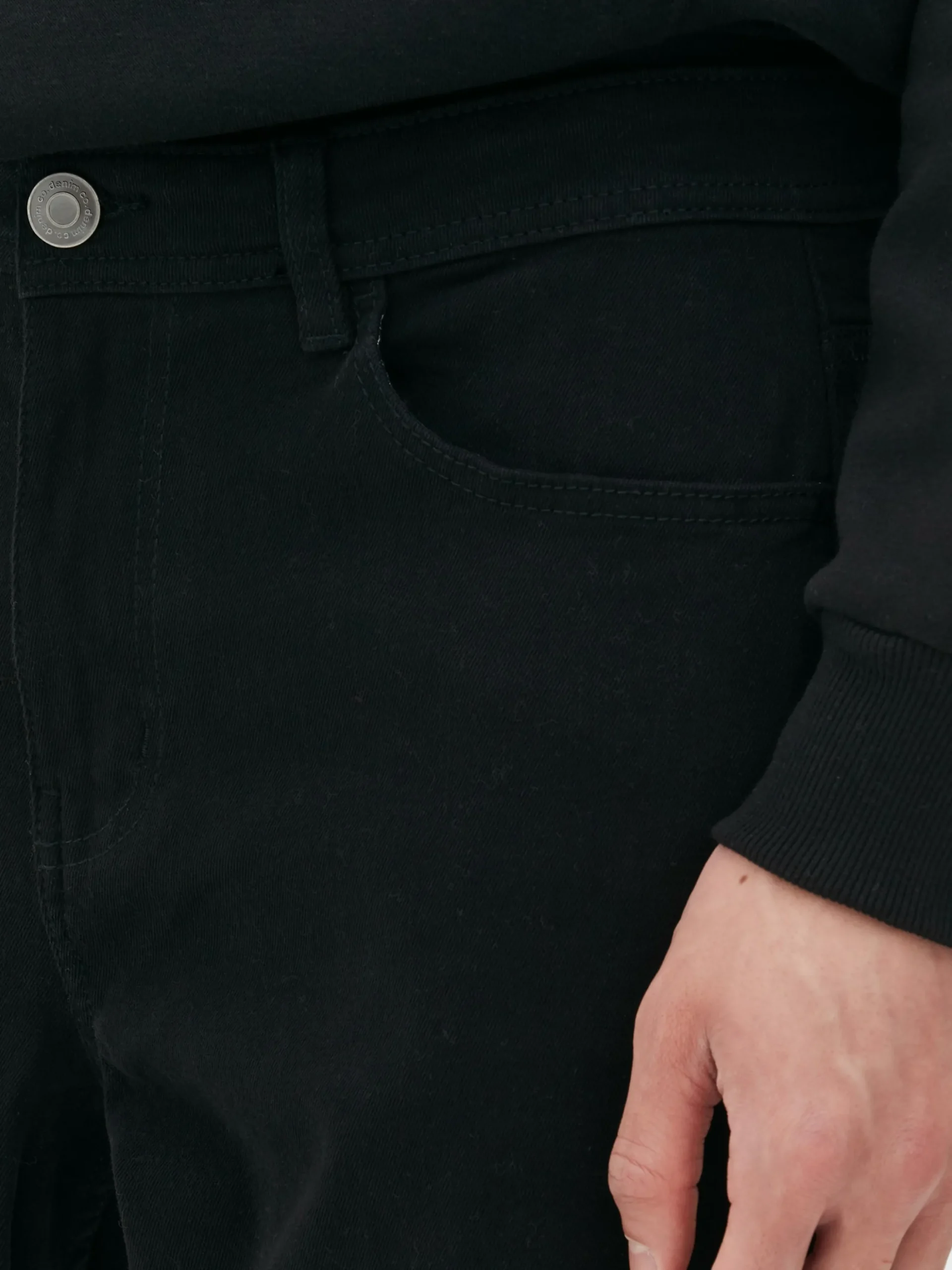 Calças De Ganga De Sarja Corte Direito