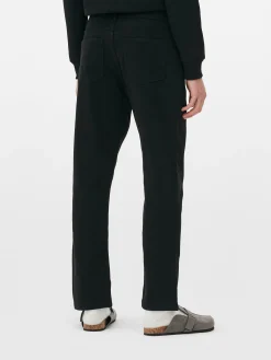 Calças De Ganga De Sarja Corte Direito