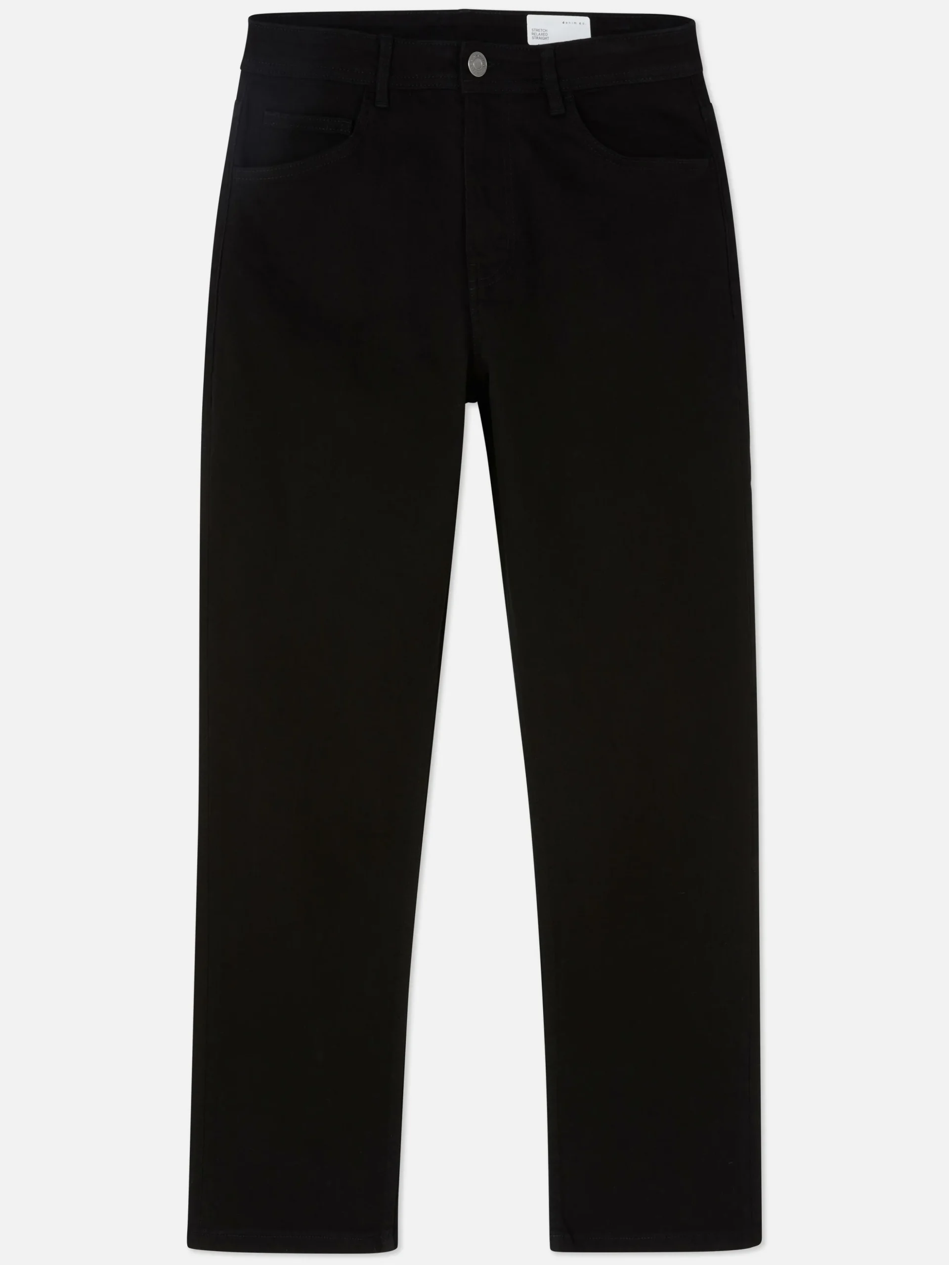 Calças De Ganga De Sarja Corte Direito