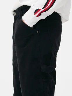 Calças Estilo Carpinteiro Corte Regular