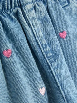 Calças Ganga Bordado Coração