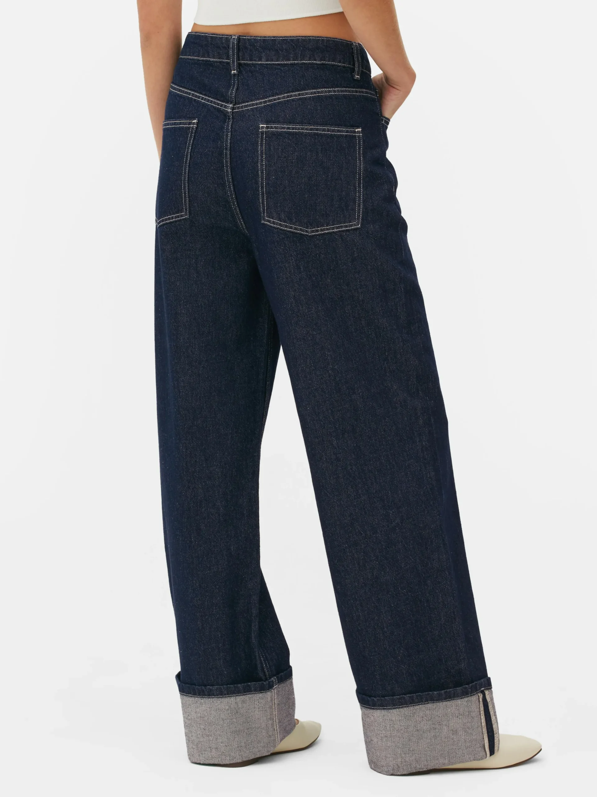 Calças Ganga Corte Largo C/ Dobra