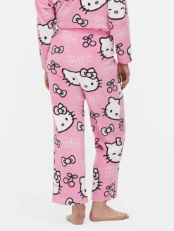 Calças Pijama Corte Perna Larga Hello Kitty 50º Aniversário