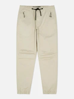 Calças Treino Elásticas Corte Folgado