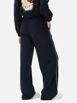 Calças Treino Perna Direita Riscas Hello Kitty