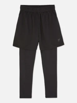 Calções Leggings Desporto 2 Em 1