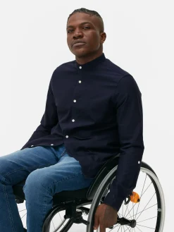 Camisa Botões Manga Enrolada