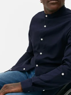 Camisa Botões Manga Enrolada