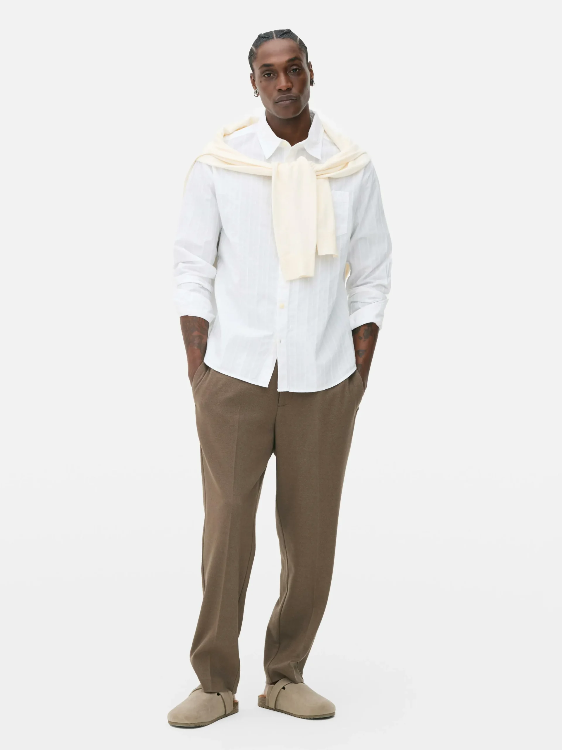 Camisa Manga Comprida Jacquard