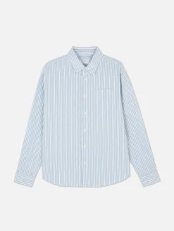 Camisa Manga Comprida Riscas Jacquard