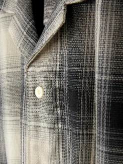 Camisa Manga Curta Xadrez Texturada