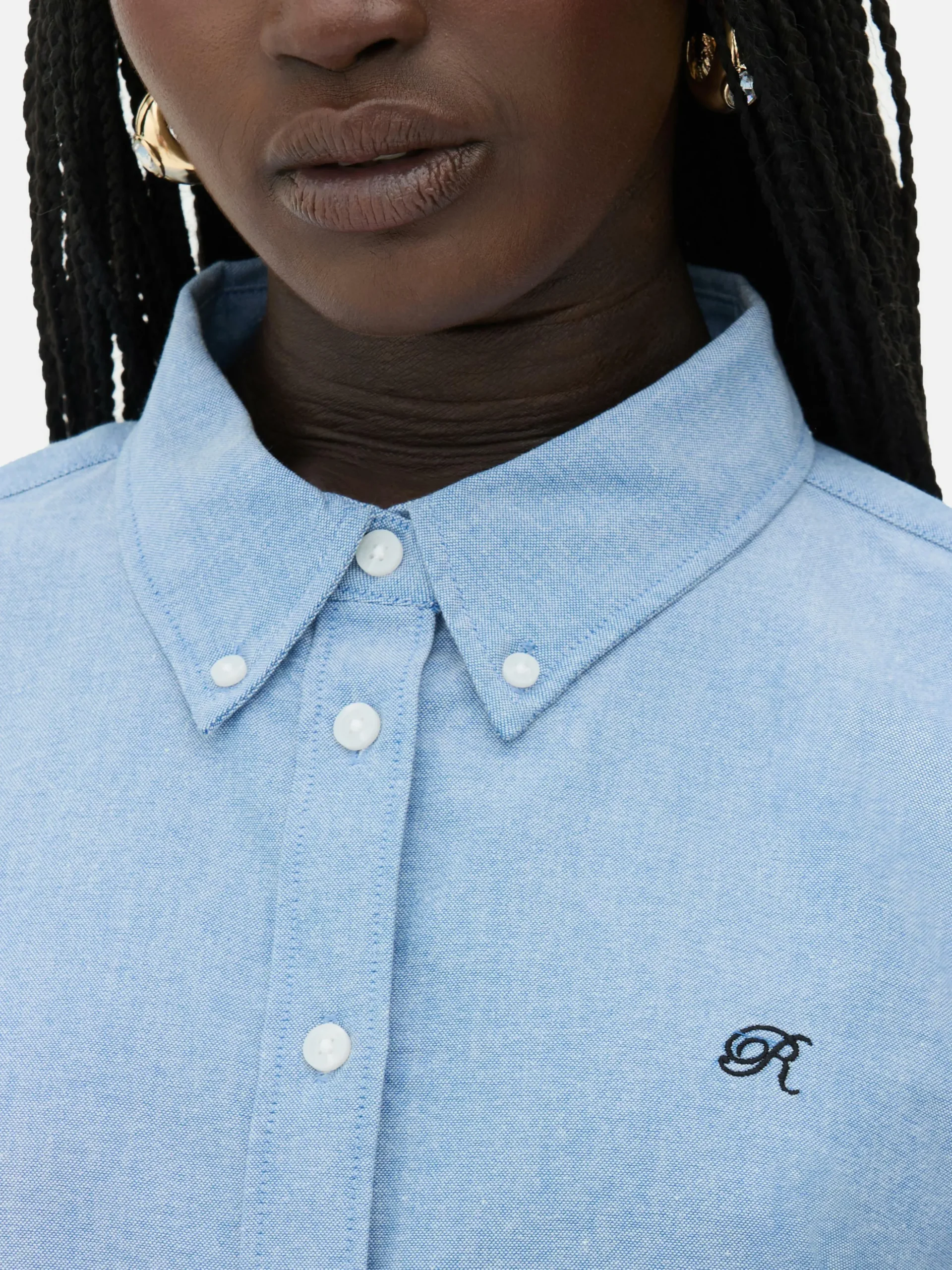 Camisa Oxford Botões Rita Ora