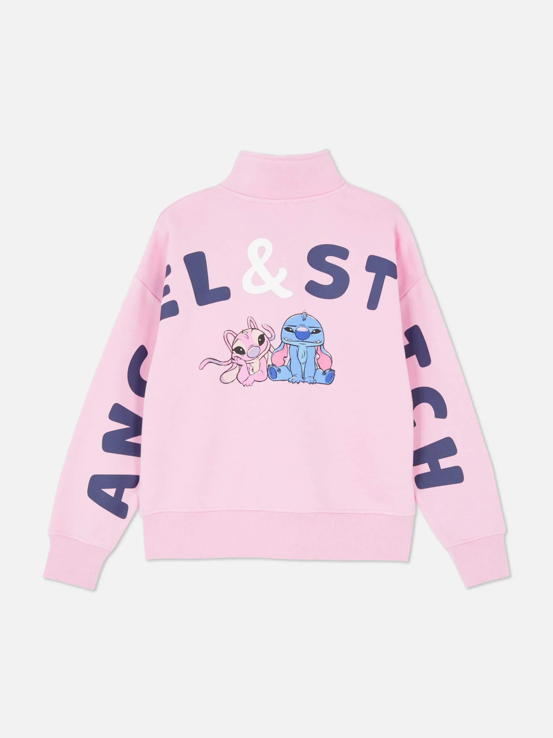 Camisola 1/2 Fecho Correr Disney Stitch & Angel