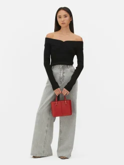 Camisola Bardot Canelada