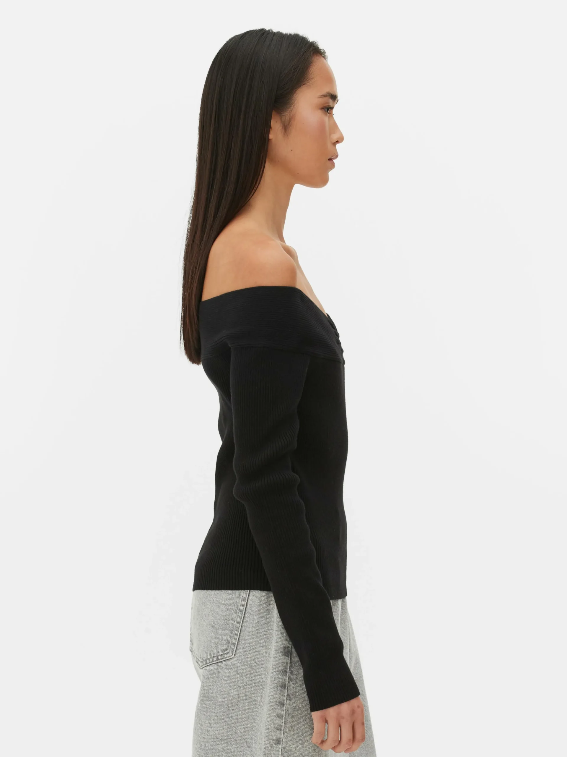 Camisola Bardot Canelada