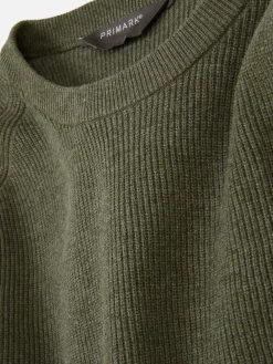 Camisola Canelada Decote Redondo