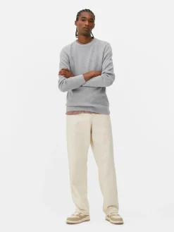 Camisola Canelada Decote Redondo