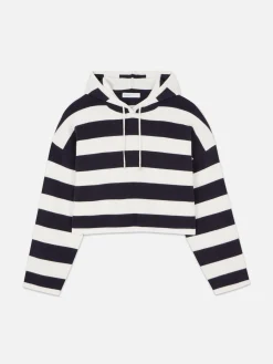 Camisola Capuz Malha Riscas