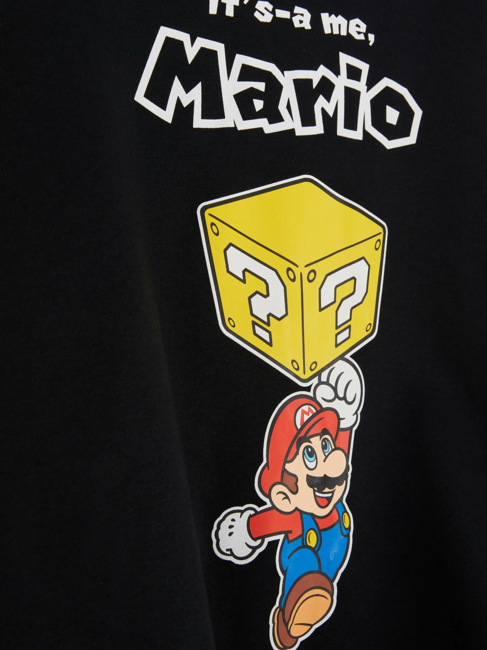 Camisola Capuz Super Mario Blocos Construção