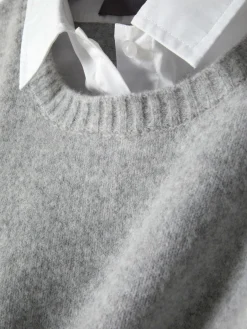 Camisola Colarinho Dois Em Um