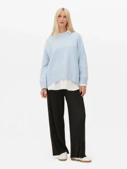 Camisola Corte Grande Gola Redonda