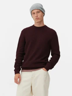 Camisola Decote Redondo Malha Entrançada