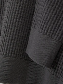 Camisola Decote Redondo Malha Entrançada