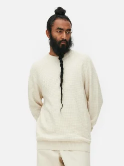 Camisola Decote Redondo Malha Entrançada