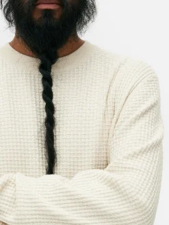 Camisola Decote Redondo Malha Entrançada