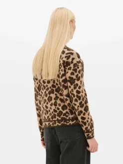 Camisola Decote V Leopardo
